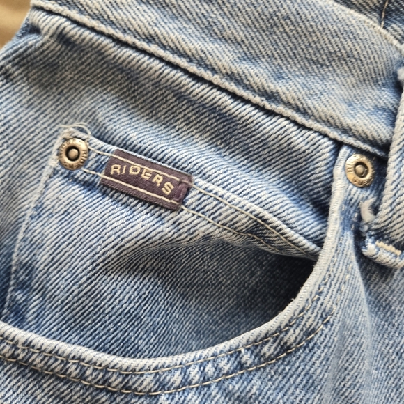 VTG Riders Denim Womens Straight Leg Blue Jeans - Picture 4 of 11